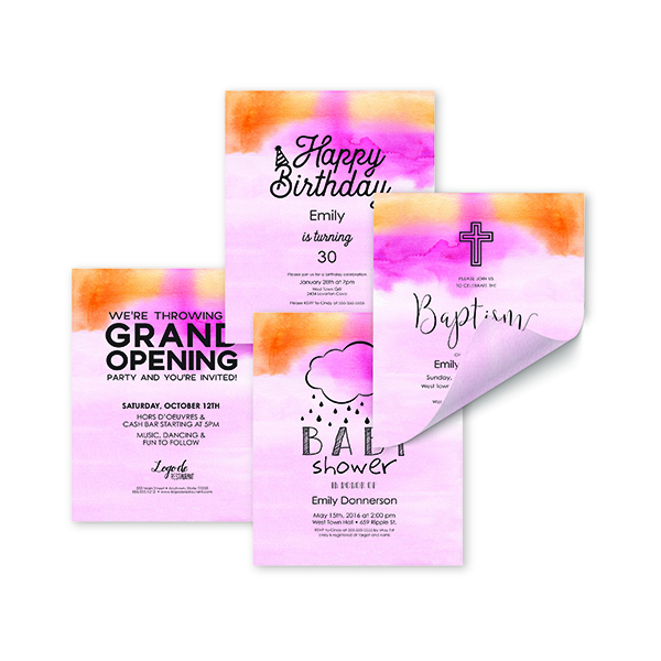 91721 Astrodesigns Watercolor Stationery Templates