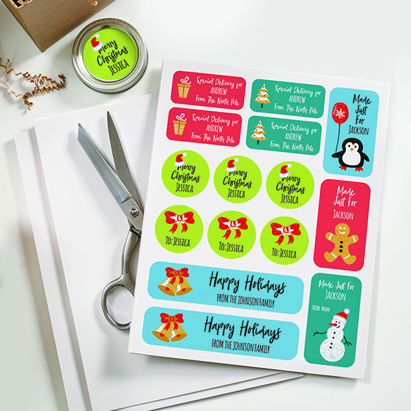 Cheery Holiday Labels