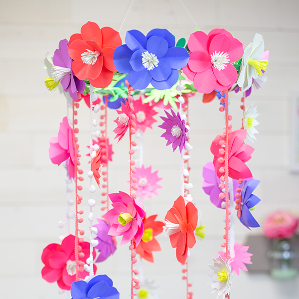 DIY Paper Flower Mobile Template