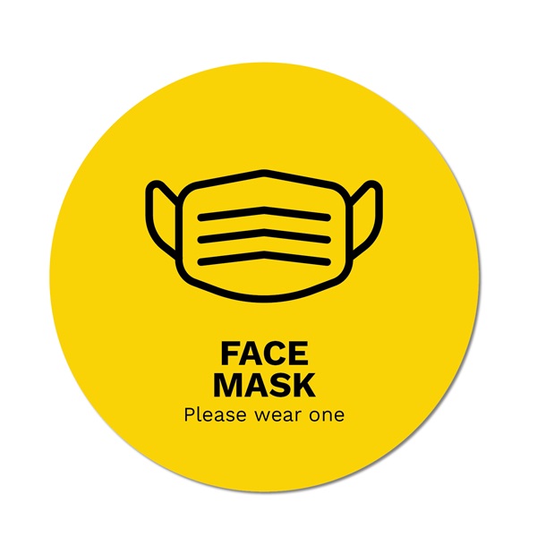 Face Mask Sign Template