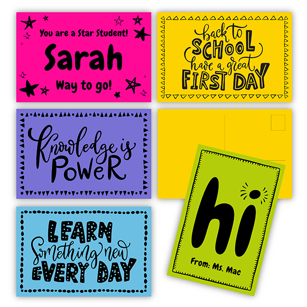 Colorize Your Classroom Postcards