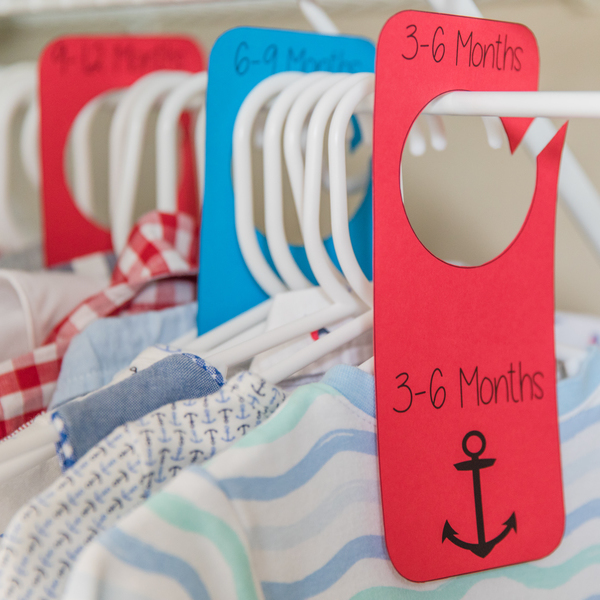 Nautical Baby Closet Dividers