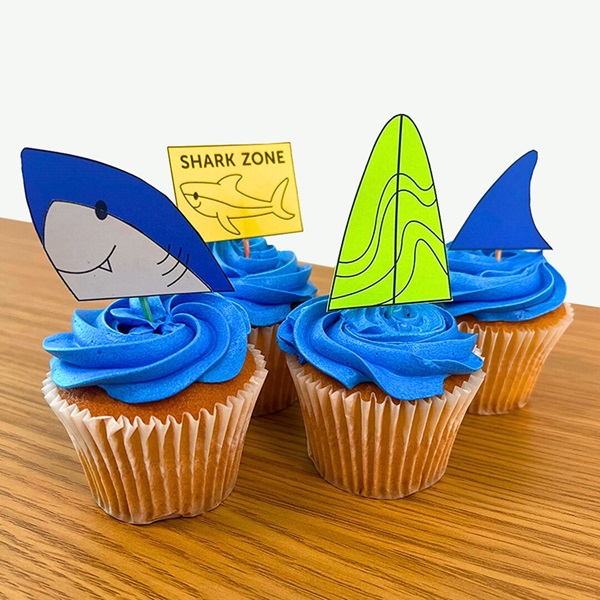 shark-cupcake-toppers