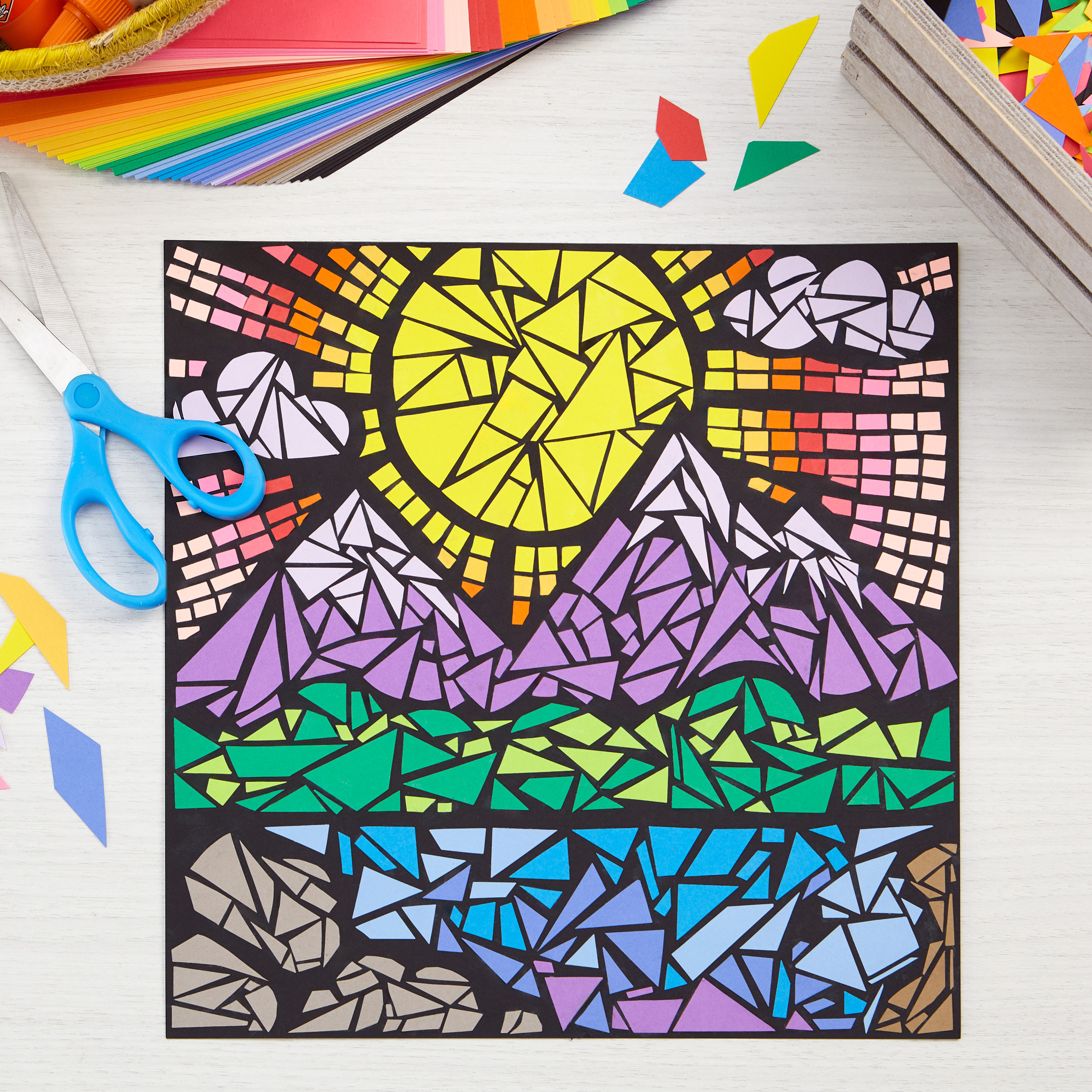 mosaic-mountain-template