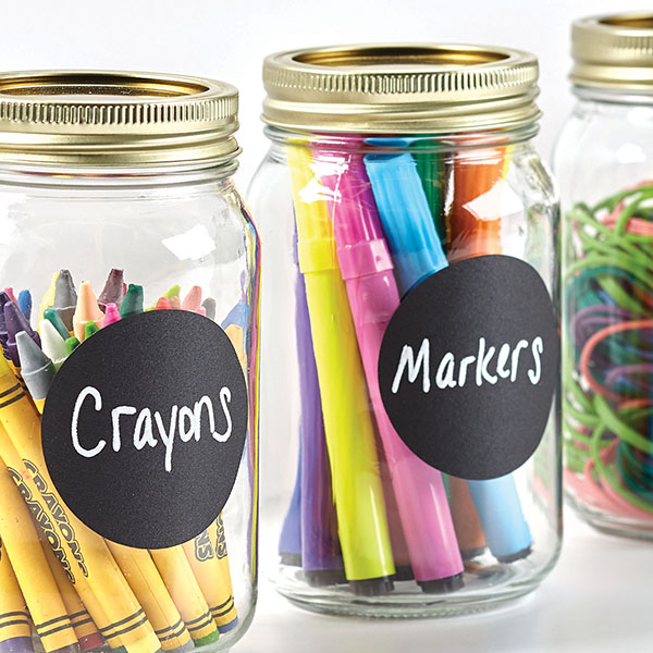 Round Labels Chalkboard Sticker Paper Labels ASTROBRIGHTS
