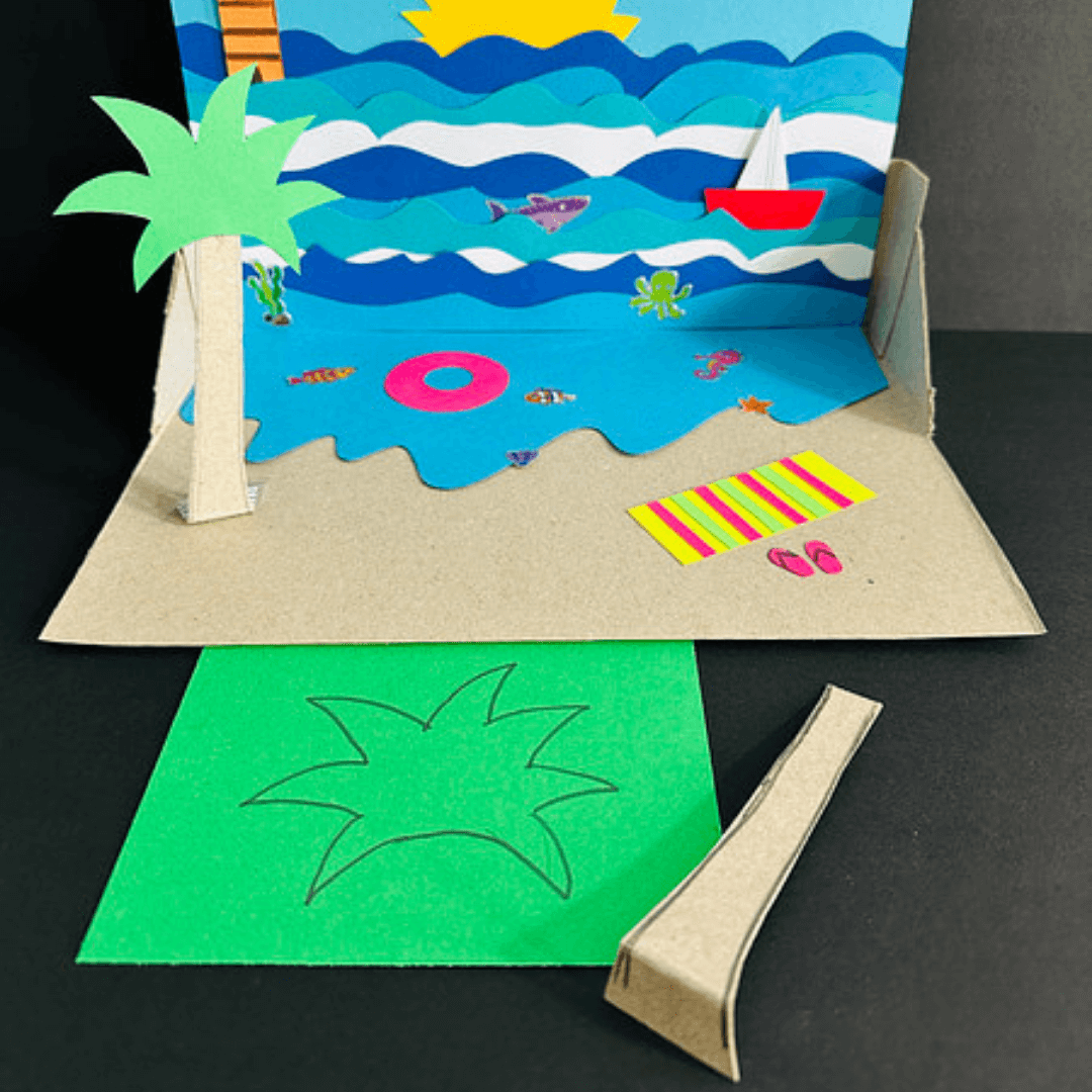 Beach Diorama Palm Tree