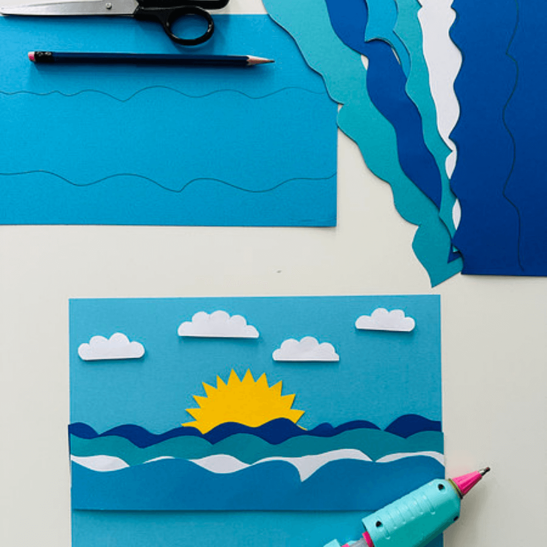 Beach Diorama Waves Assembly