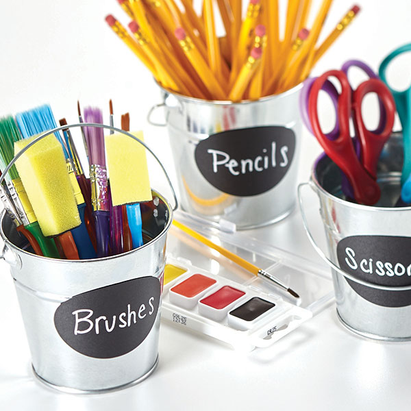 Chalkboard Sticker Paper Oval Labels SVG