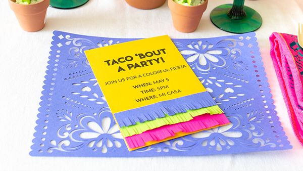 Cinco de Mayo Fringe Invitations