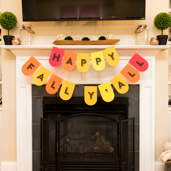 Happy Fall Yall Banner Template