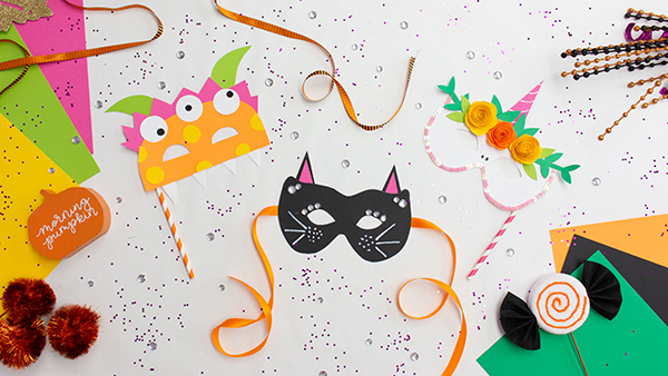 3 Fun Astrobrights Paper Halloween Masks