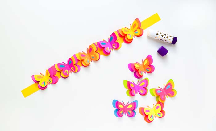 DIY Paper Butterfly Crown