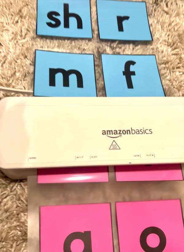 Real or Nonsense Words Lamination