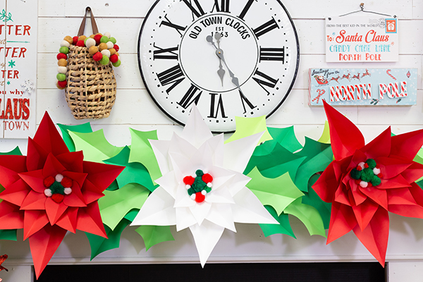DIY Paper Poinsettias