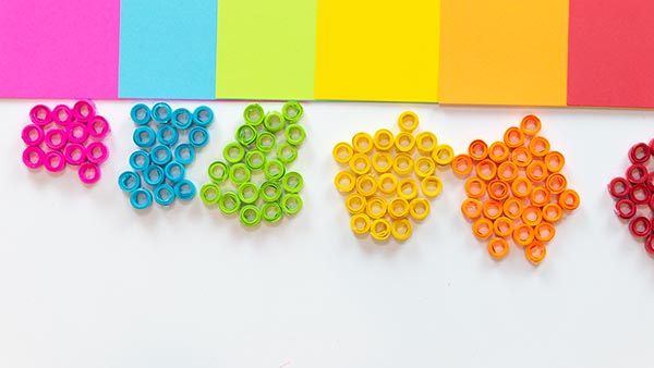 Rainbow Quilling Rolls