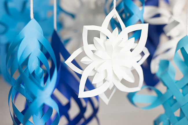 Astrobrights DIY Paper Snowflakes