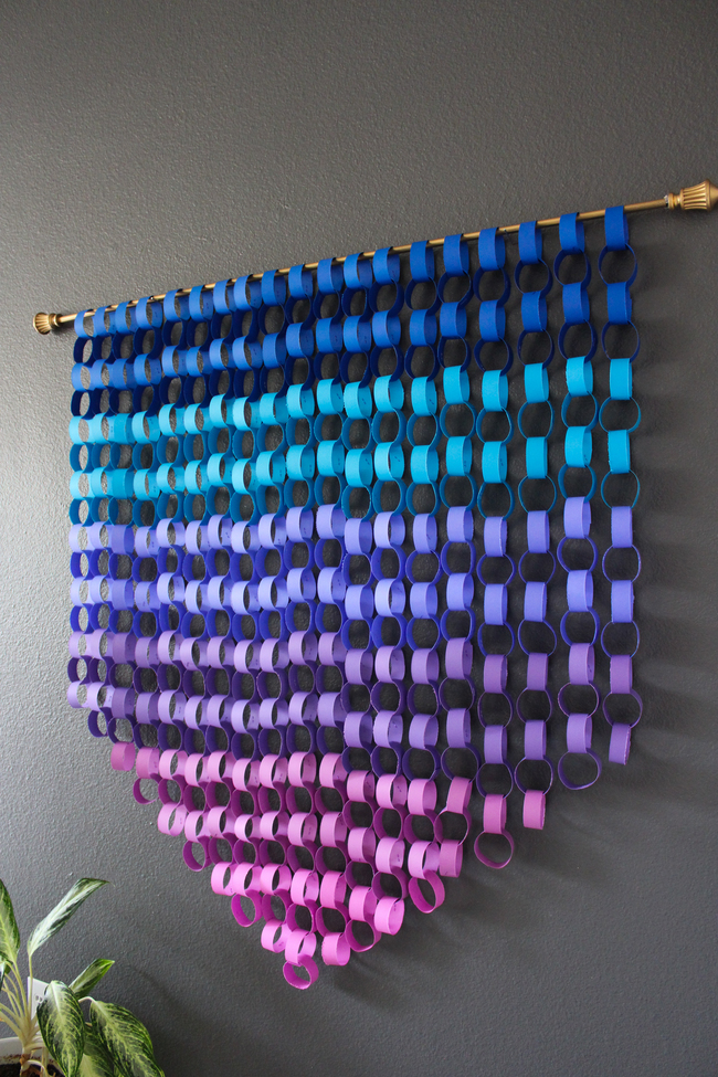 7 Step Ombre Paper Wall Art