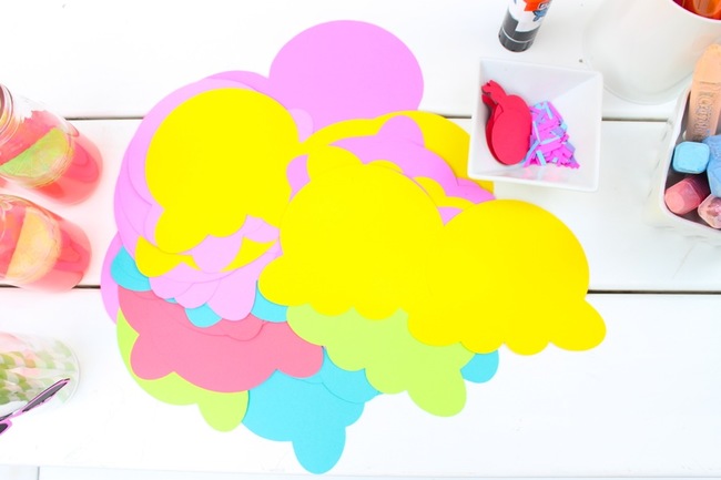 DIY Ice Cream and Sunglasses Party Materials