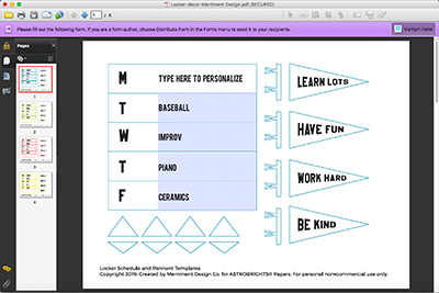 Personalized Locker Decor