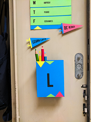 DIY Pencil Holder For Locker