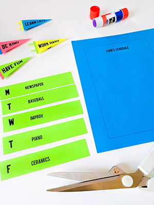 School Locker Schedule Template