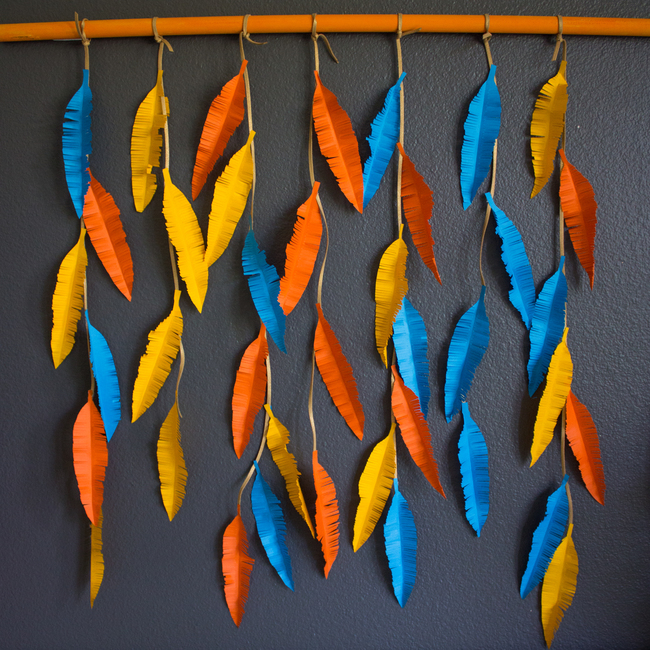 Feather Wall Hanging With Adhesive Strips