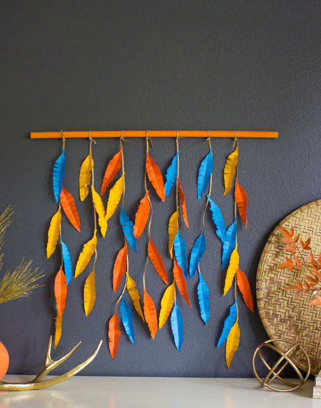 DIY Feather Wall Hanging