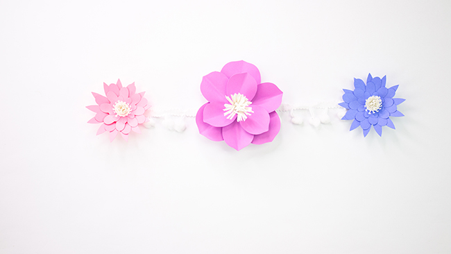  Bricolage de fleurs en papier 