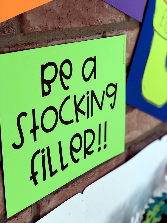 Be A Stocking Filler Sign