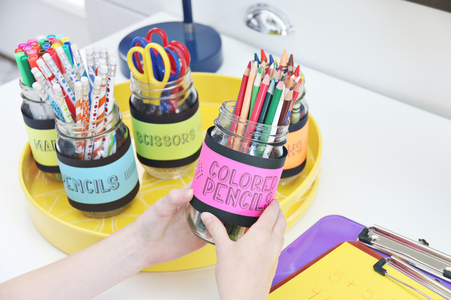 Labelled Homework Station