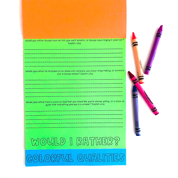 Would You Rather Classroom Activity