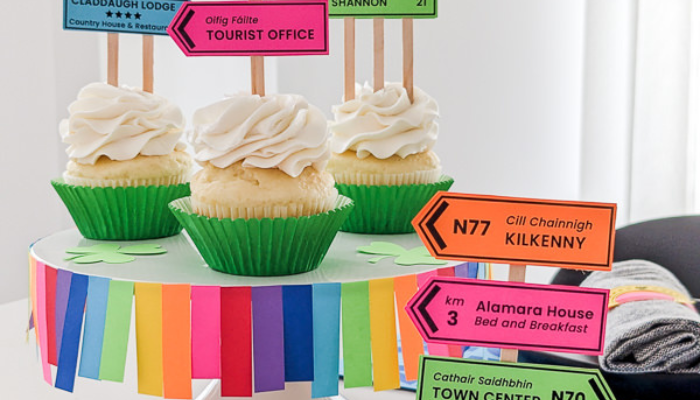 Merriment Design St Patrick's Day Cupcake Stand Decor