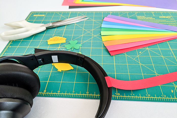 DIY Paper Rainbow Headphones