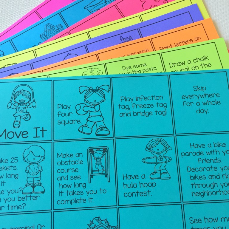 Summer Activity Sheets