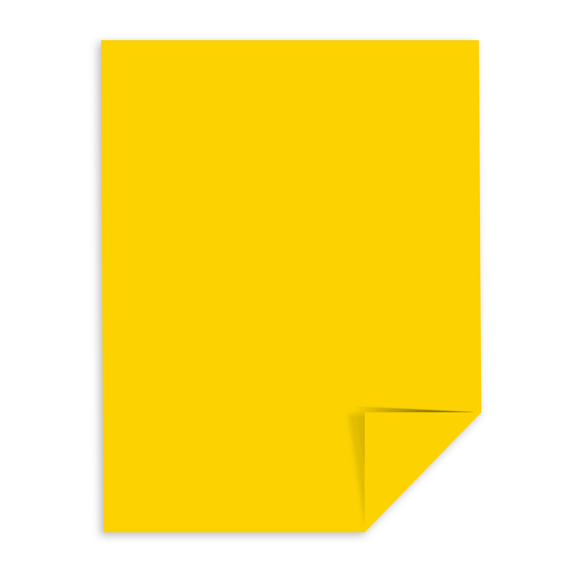 Solar Yellow™, 8.5” x 11”, 65 lb/176 gsm, 250 Sheets, Colored Cardstock