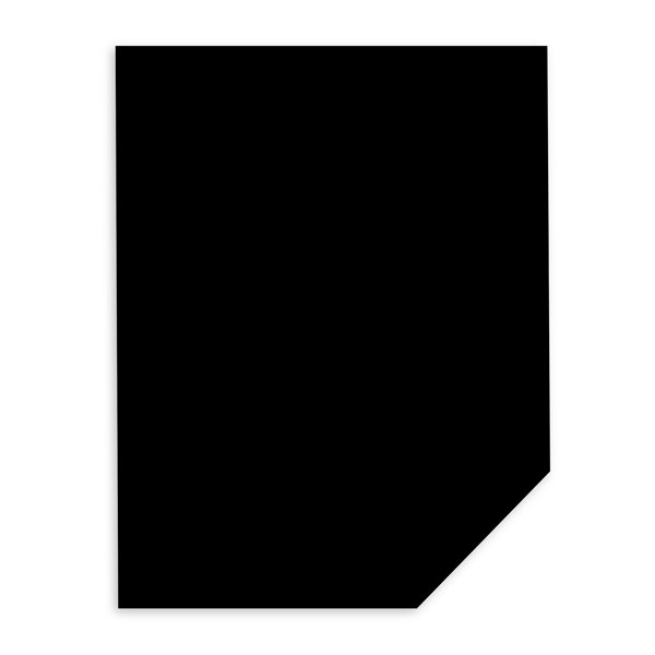 Eclipse Black Cardstock Paper 8 1/2 x 11 inch Medium Weight 65 lb (175 Gsm) Cover Card Stock - for Cards, Invitations, Brochure, Award, and Stationery