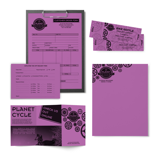 Planetary Purple™, 8.5” x 11”, 24 lb/89 gsm, 500 Sheets, Color Paper