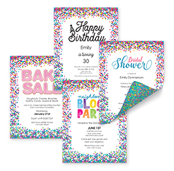 Confetti Template Samples - 91278