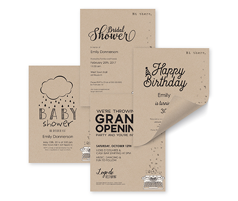 Kraft Typewriter Template Samples - Main - 91277