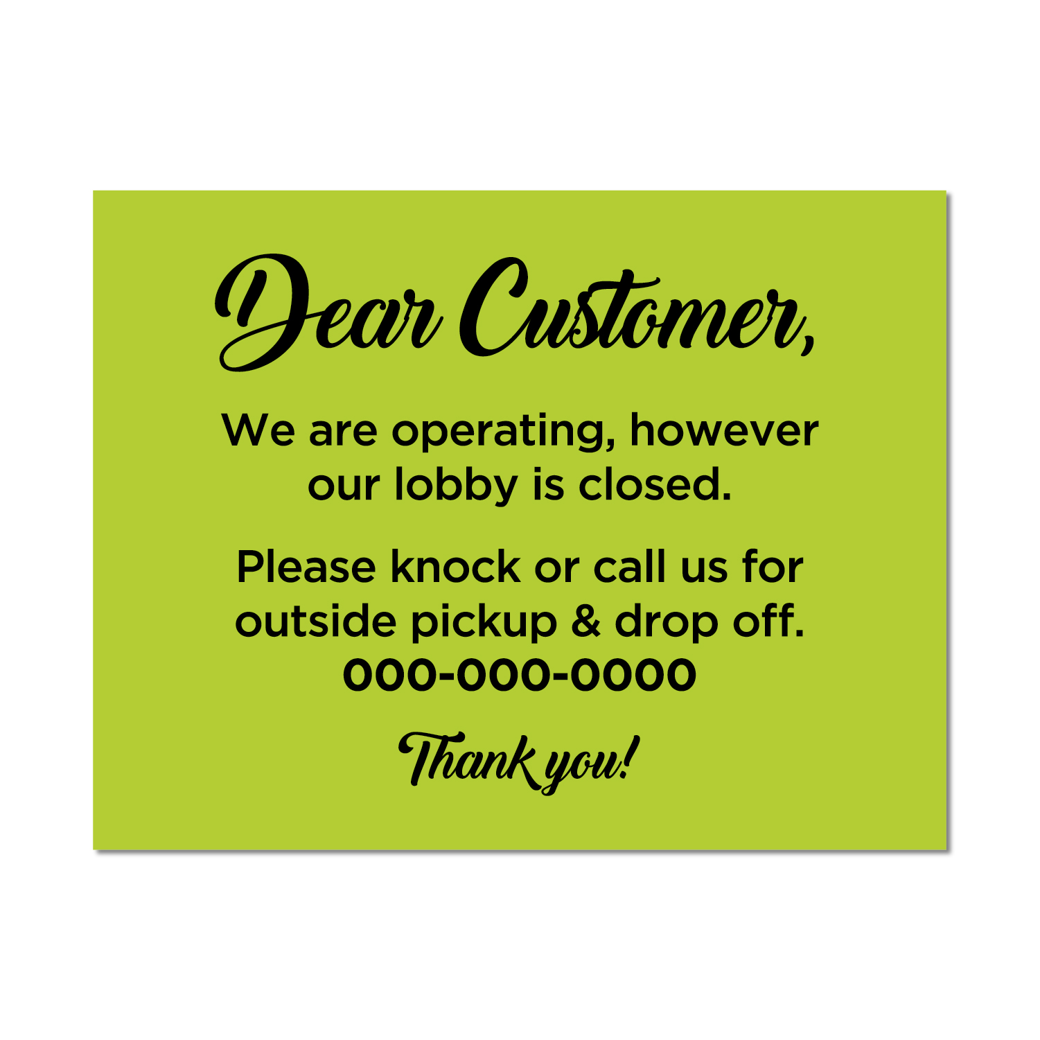 An image with name: B2B__Dear Customer Thumbnail