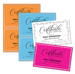 Certificate of Completion 2up