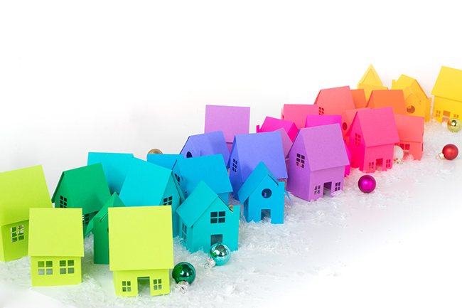 Paper Rainbow Holiday Village