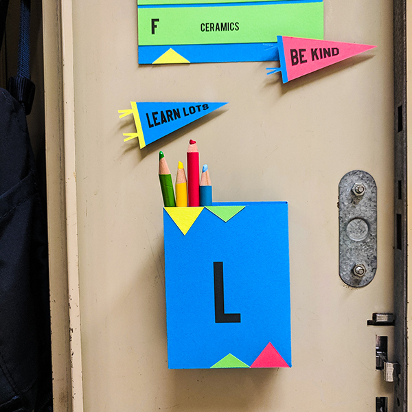 Locker Decor Pencil Holder Back To School Templates Astrobrights