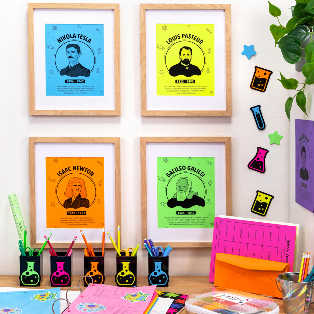 Stars and Beakers Decorations