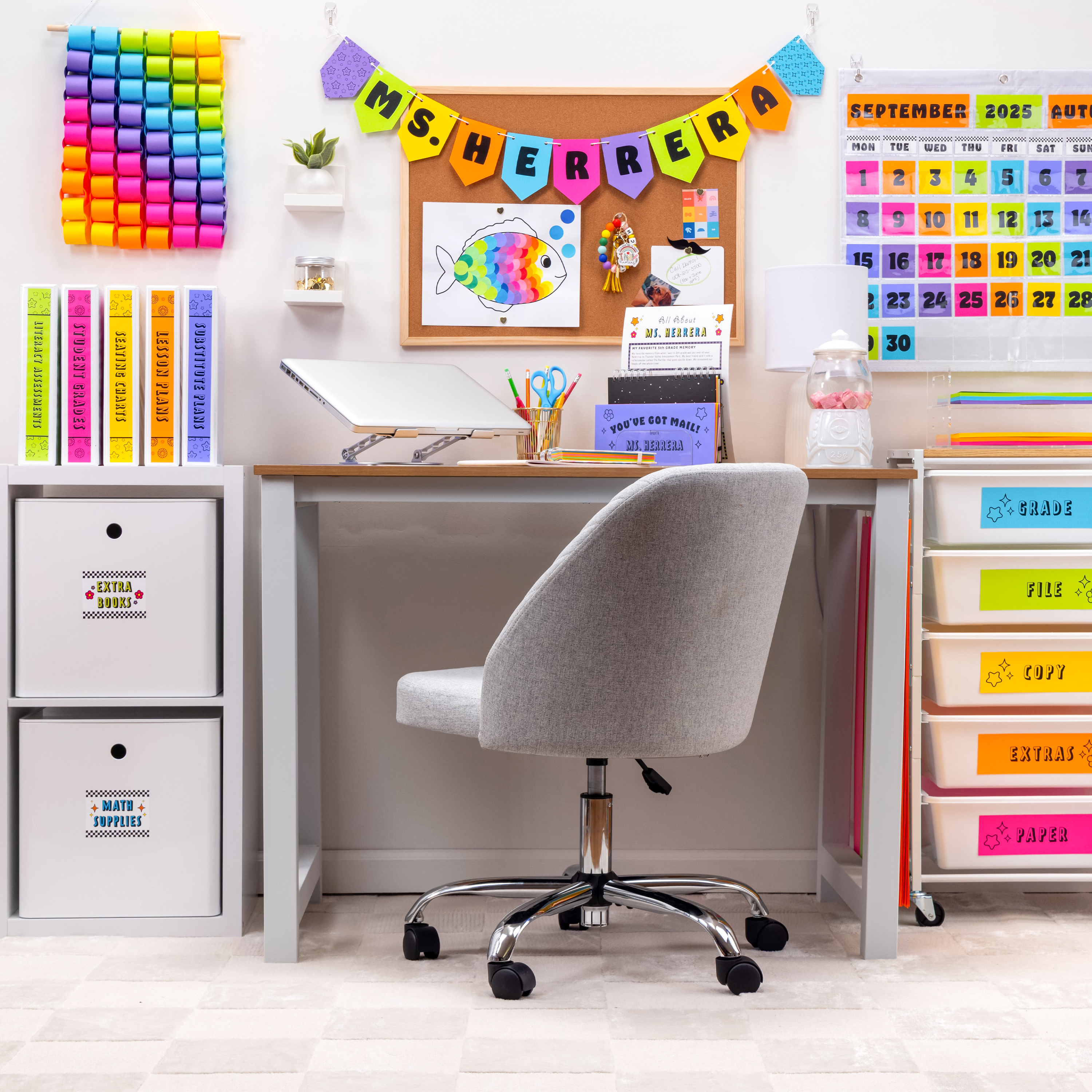 Teacher Bin Stickers